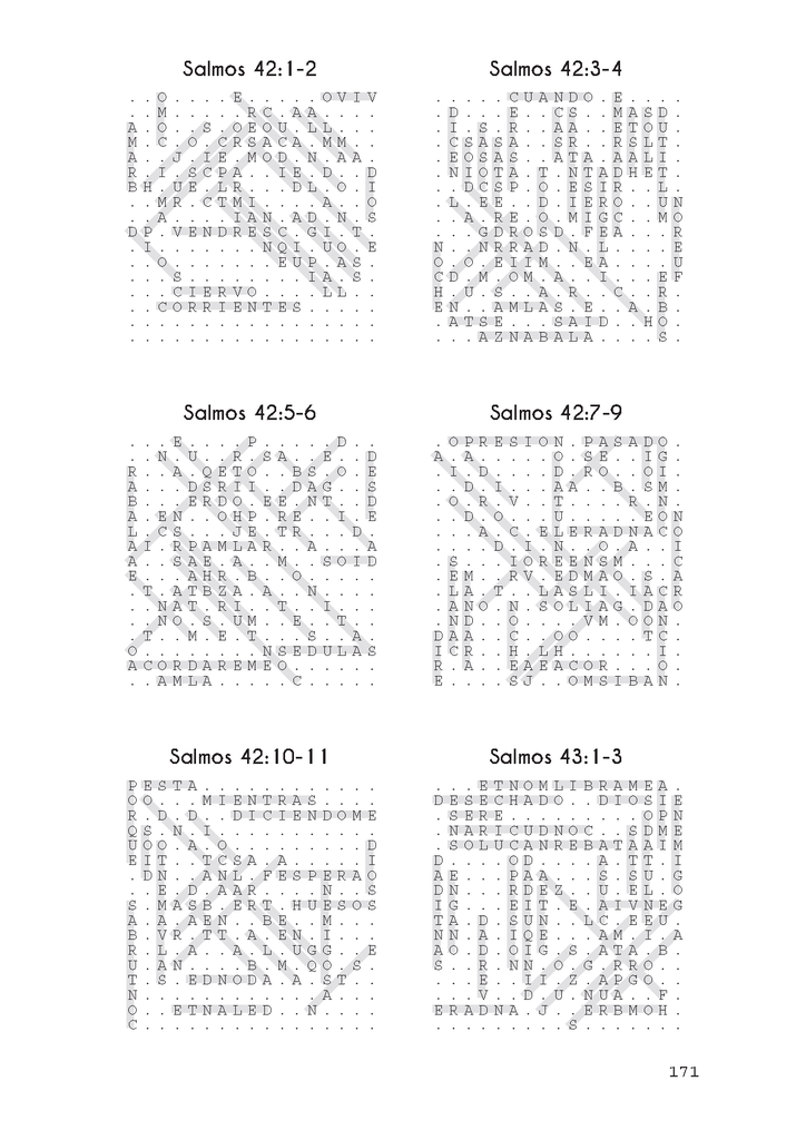 Buscando en los Salmos: Salmos 42-72