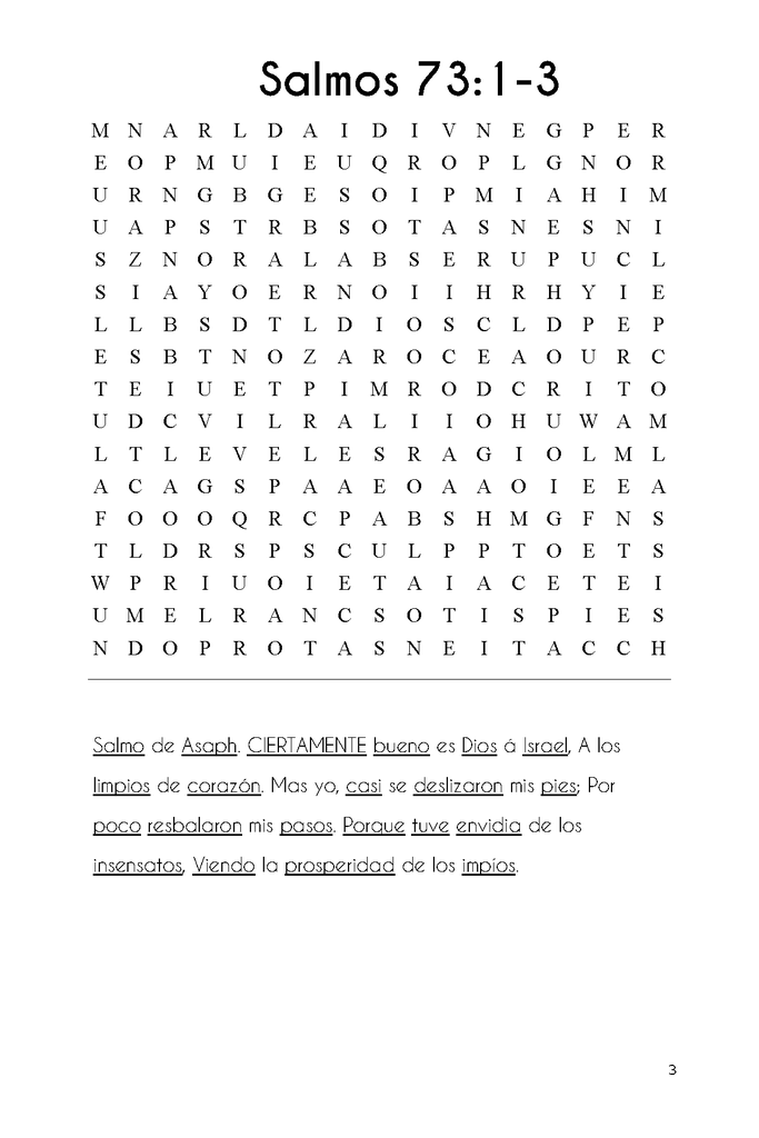 Buscando en los Salmos: Salmos 73-89