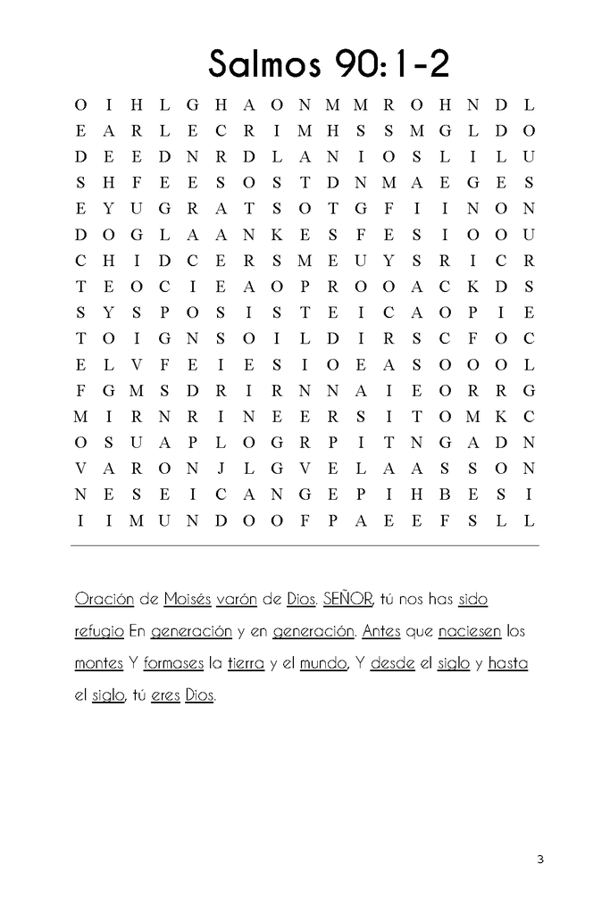 Buscando en los Salmos: Salmos 90-106