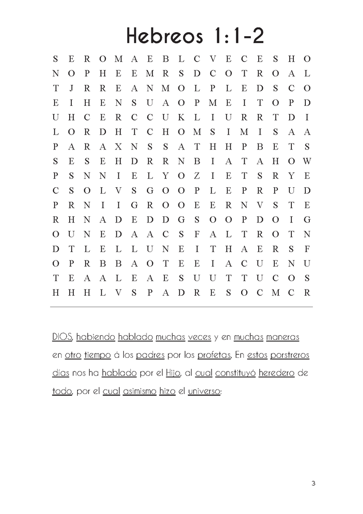 Buscando en Hebreos
