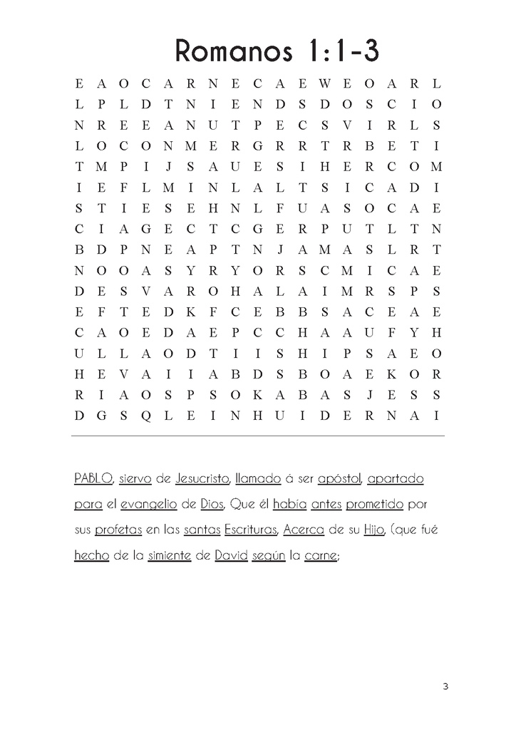 Buscando en Romanos