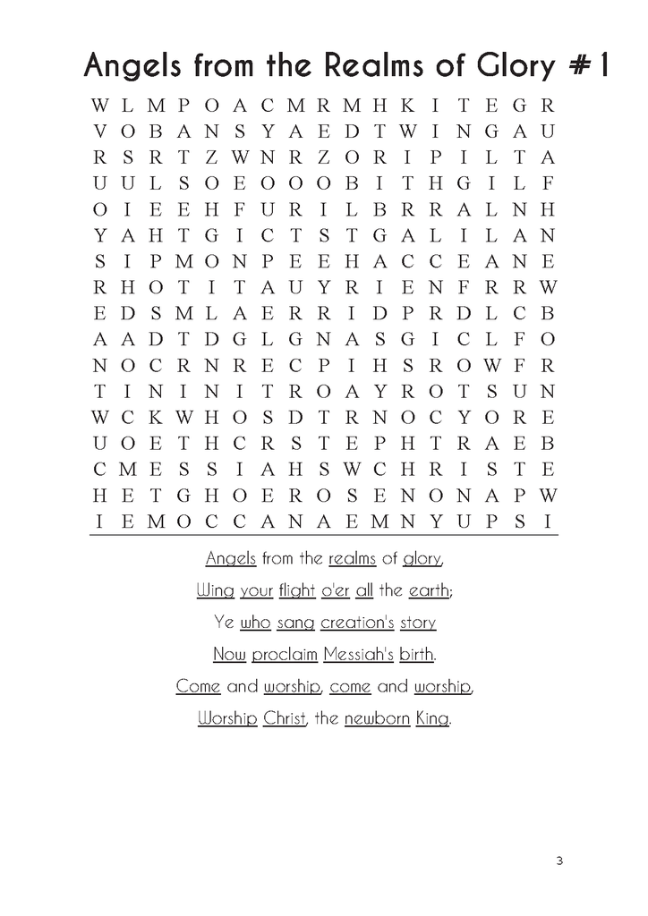 Searching the Lyrics: The Carols