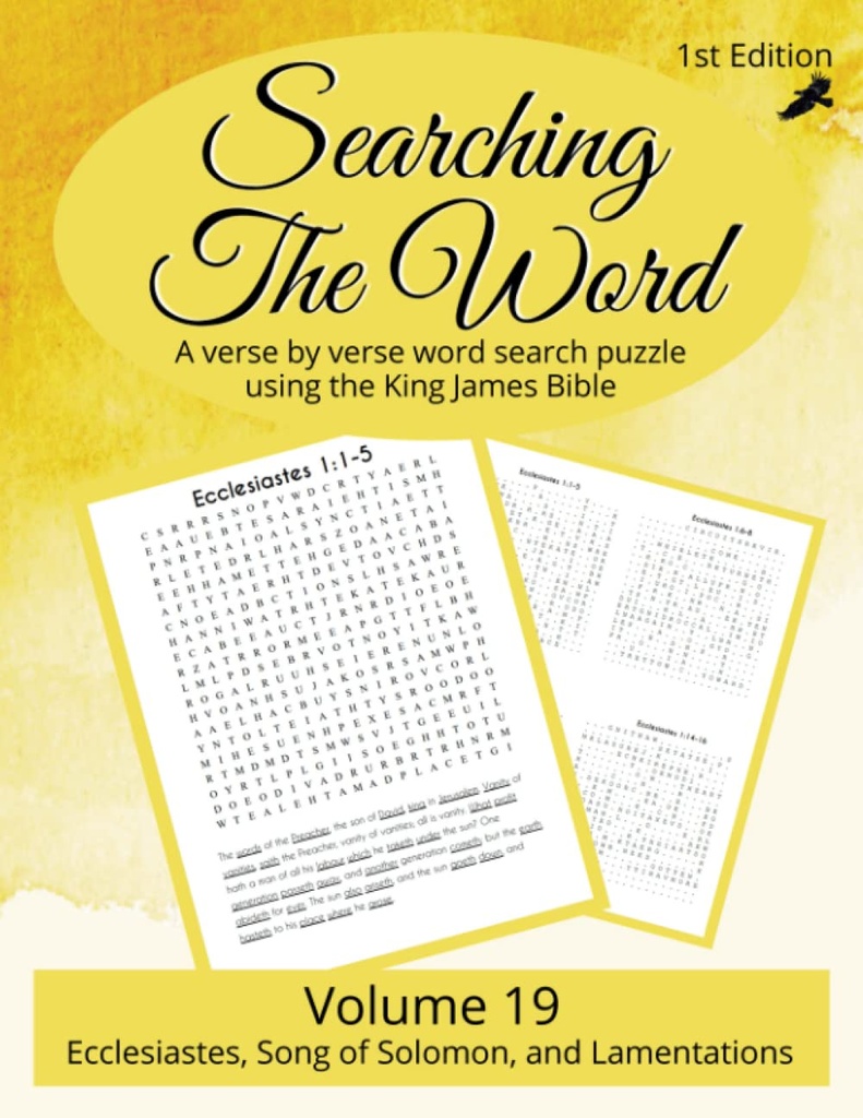 Searching the Word: Ecclesiastes, Song of Solomon & Lamentations