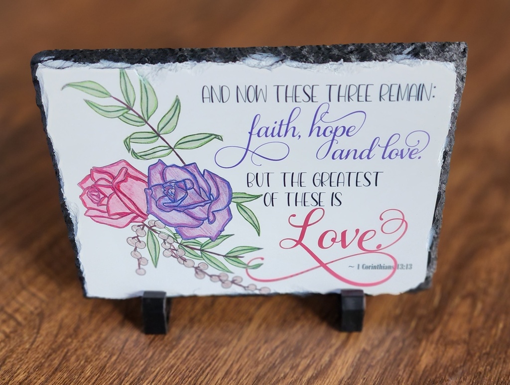 1 Corinthians 13:13 Small Slate