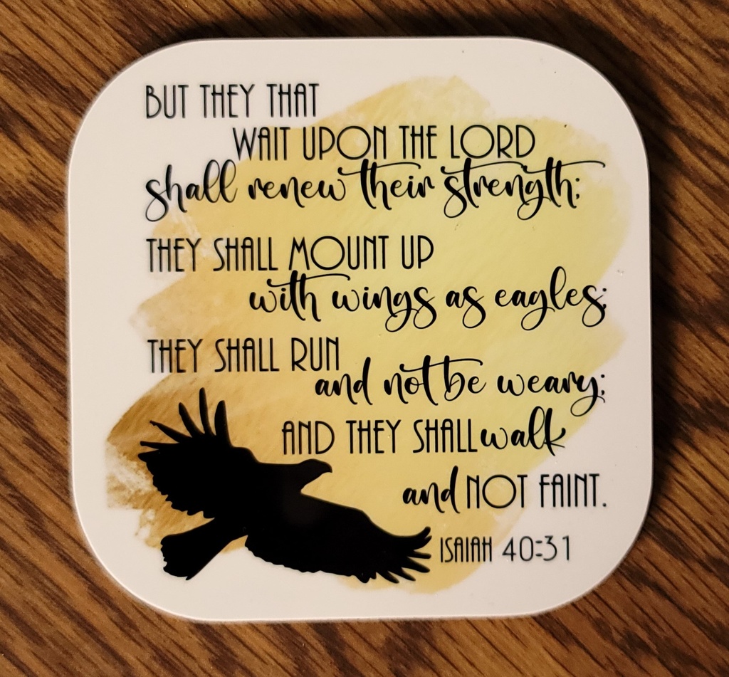 Isaiah 40:31 Coaster