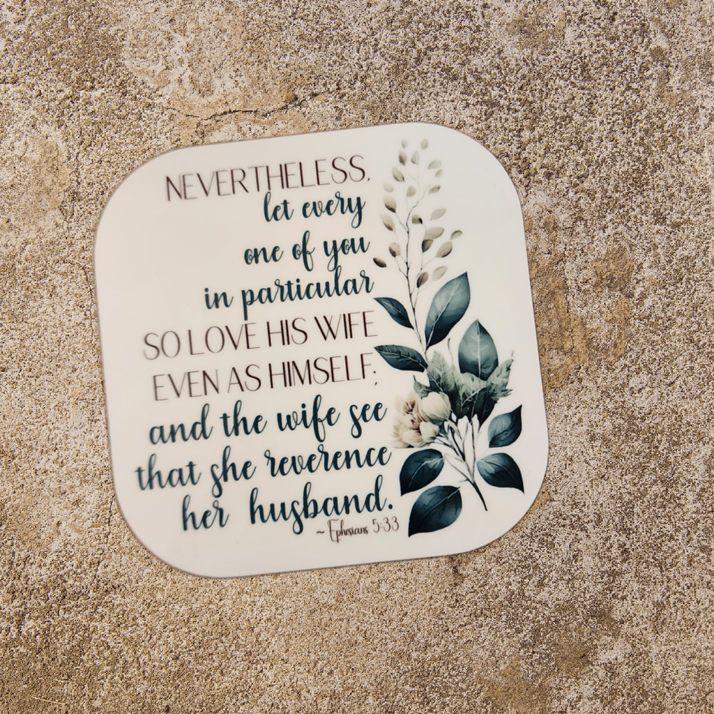 Ephesians 5:33 Coaster