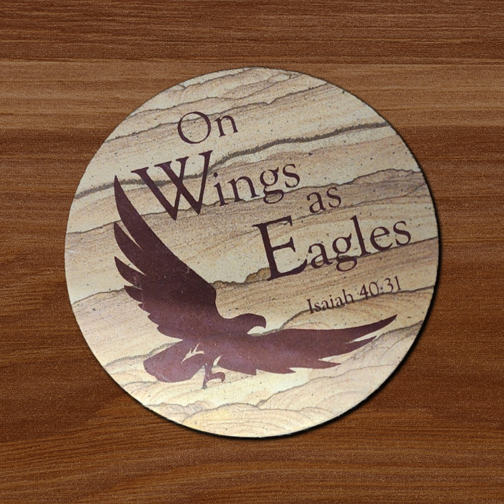 Isaiah 40:31 Sandstone Coaster
