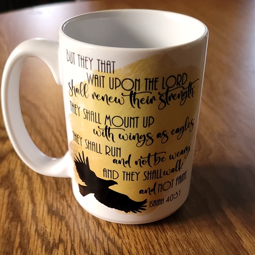 [NQU7WY] Isaiah 40:31 15 oz Mug