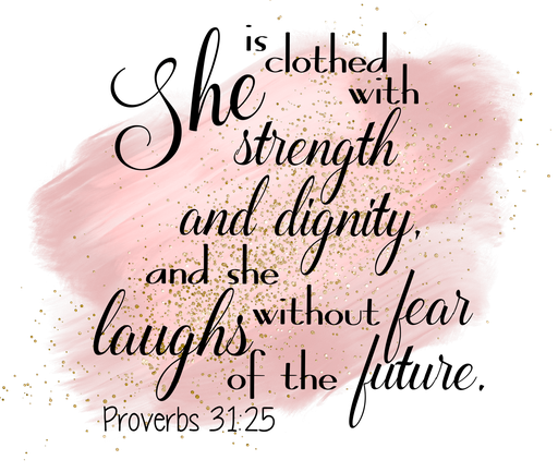 [H4WQLE] Proverbs 31:25 Mousepad